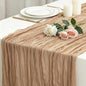 8 Pack Nude Cheesecloth Table Runner 120 Inch Boho Wedding Decor | Cheesecloth by Fixwal