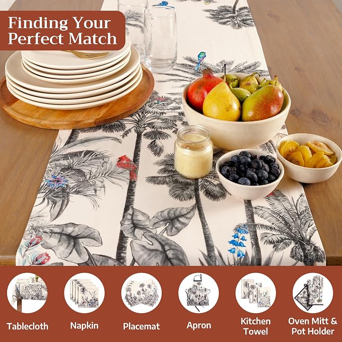Maison d' Hermine Table Runner 100% Cotton 14.50" x 48" | Table Runners 48 - Image 4