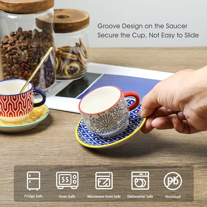 Selamica Ceramic Cappuccino Cups - Image 3