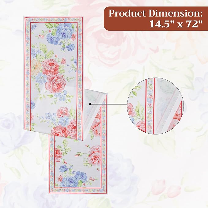 Maison d' Hermine Table Runner 100% Cotton 14.50" x 72" | Table Runners 72 - Image 7