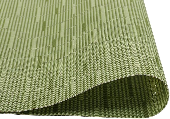 SHACOS Placemats Set of 6 Woven Vinyl Place Mats - Image 4