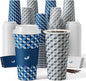 JOLLY CHEF 100 Pack 20 oz Disposable Coffee Cups, Hot Paper Coffee Cups by JOLLYCHEF