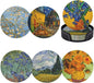 Van Gogh Art Leather Drinks Coasters by Unknown