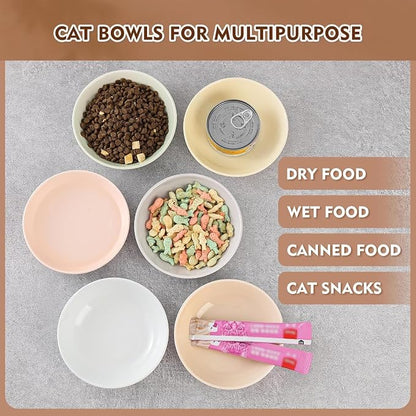 Ceramic Cat Food Bowl Set - Image 4