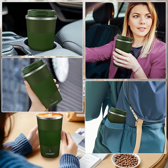 MOMSIV 17oz Travel Coffee Mug, Insulated Coffee Cup - Image 7