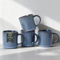 MONITO 16Oz Coffee Mugs Set of 4, Rustic Ceramic Coffee Cups Set by MONITO