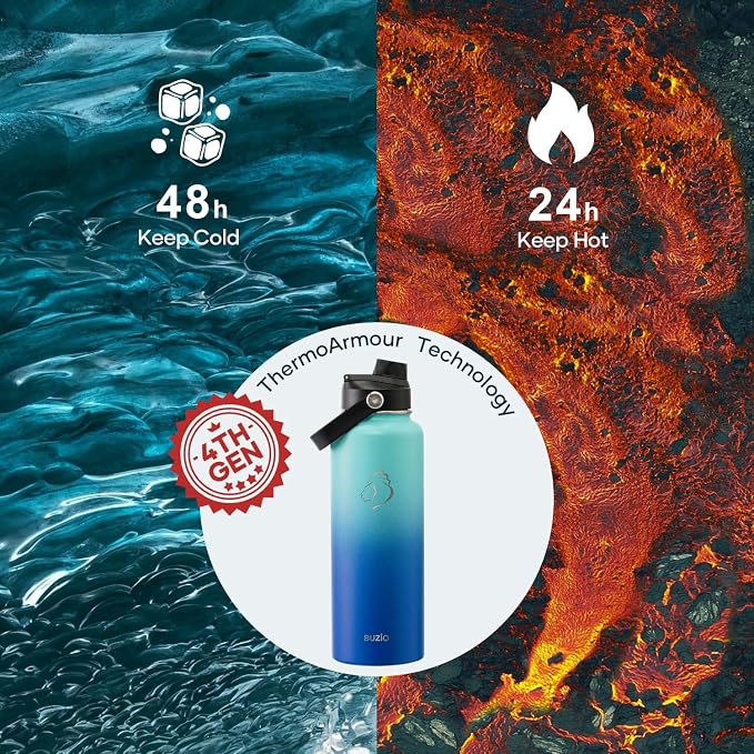 BUZIO Triple Wall Vacuum Water Bottle - Image 2