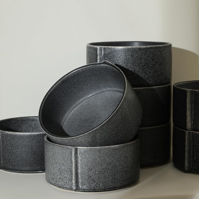 Stone Lain Bao 8-Piece Bowl Set Stoneware - Image 5