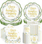 250Pcs Eucalyptus Leaves Bridal Shower Party Supplies Serves 50 | Sage Green by Greencian