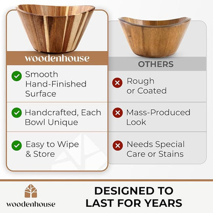 Extra Large Wooden Salad Bowl - Image 8