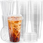100 Pack - 20 oz Ratio Lines Clear Plastic Cups by HomeVital