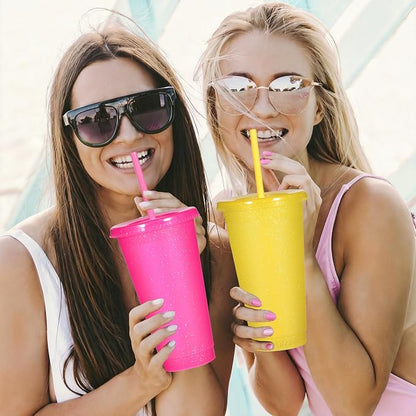 Suertestarry Tumbler with Straw and Lid, Water Bottle Iced Coffee Travel Mug Cup - Image 3