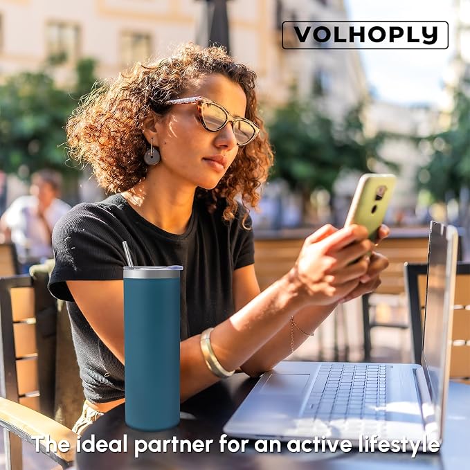 Volhoply 4 Pack Skinny Tumblers - Image 7