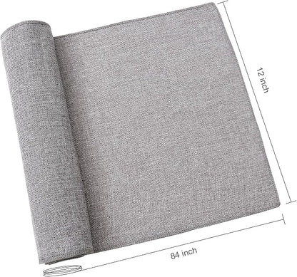 Burlap Table Runner Gray 2 Packs 12x84 Inch Rustic Boho Jute Fabric | Farmhouse - Image 5