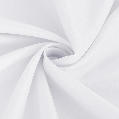 Fitable 6 Pack White Square Tablecloths - 70 x 70 Inches - Stain Resistant and Reusable Table Clothes, Polyester Fabric Table Covers for Dining, Card Tables, Coffee Tables