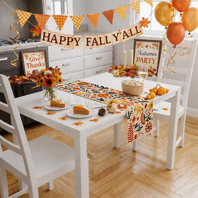Fall Decor - Floral Table Runner | Autumn Decorations - Image 5