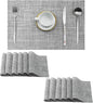 Leetaltree Linen Grey Placemats Set of 12 by Leetaltree-ArtatEveryTable