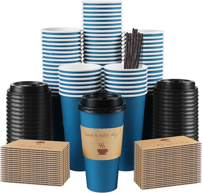 Clawsoff 50 Pack 20 oz Disposable Paper Coffee Cups by BuyNow