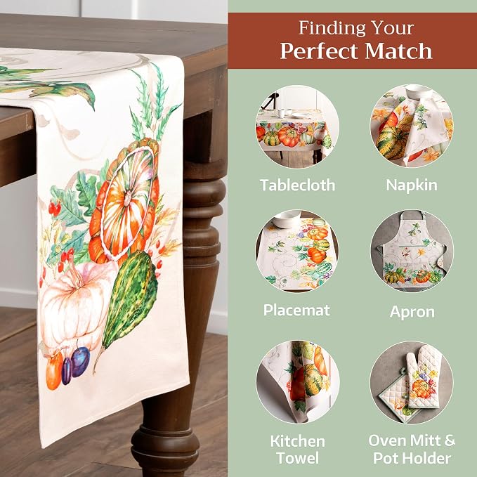 Maison d' Hermine Table Runner 100% Cotton 14.50" x 108" | Table Runners 108 - Image 5