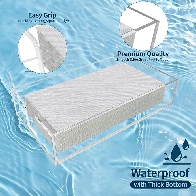 Acrylic Guest Towel Napkin Holder, Disposable Towel Holder - Image 8
