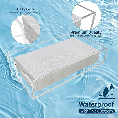 Acrylic Guest Towel Napkin Holder, Disposable Towel Holder - Image 8