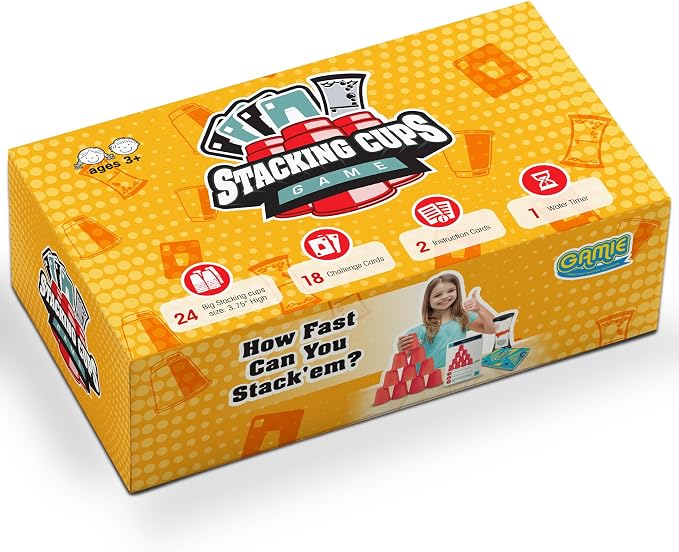 Gamie Stacking Cups Game for Kids - Image 8