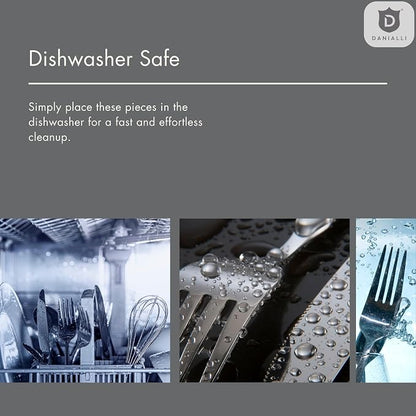 Hammered Silverware Set | Premium 18/10 Stainless Steel Flatware Service - Image 10