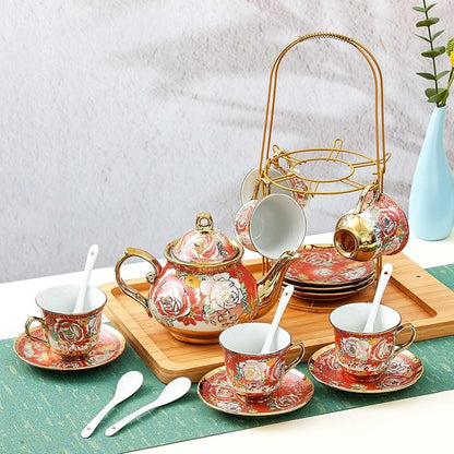 Zhehao 20 Pcs Porcelain Tea Set - Image 3