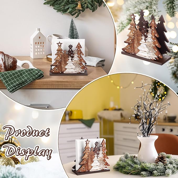 Christmas Tree Napkin Holder for Tables Classical Christmas Tree Napkin Holder - Image 5