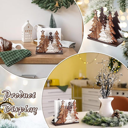 Christmas Tree Napkin Holder for Tables Classical Christmas Tree Napkin Holder - Image 5