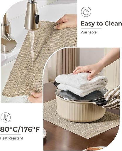 Leetaltree Light Brown Placemats Set of 24 - Image 4