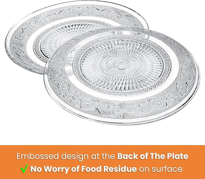 Elsjoy 6 Pack 10 Inch Large Glass Dinner Plate - Image 4