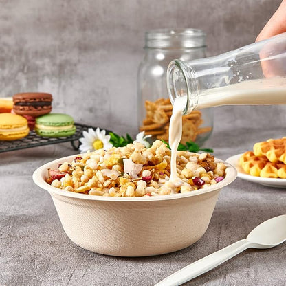 150 Pack 16 OZ Compostable Disposable Paper Bowls - Image 3