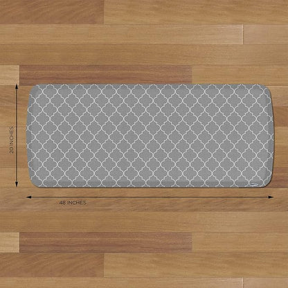 GelPro Elite Premier Gel Anti-Fatigue Kitchen Comfort Floor Mat, 20x48”, Trellis Classic Grey