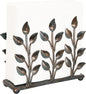 OwlGift Antique Metal Cooper Green Napkin Holder, Napkin Dispenser for Cocktail or Luncheon Napkins, Vertical Napkin Holders for Kitchen, tables, and Outdoor