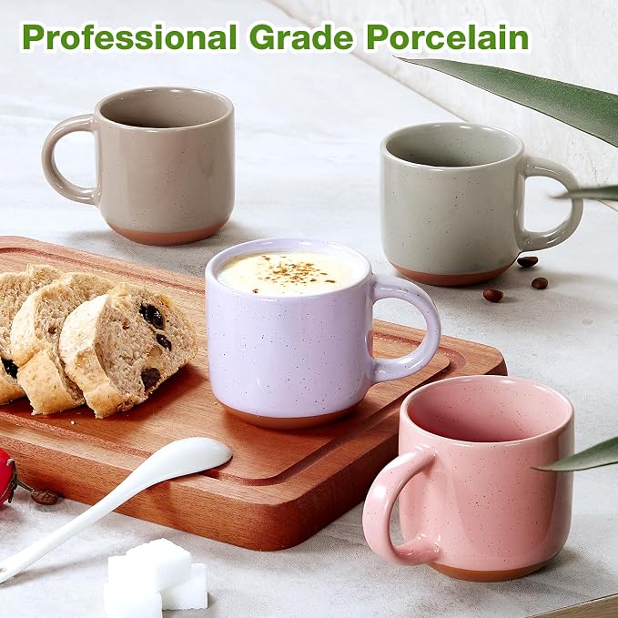 Gencywe Ceramic Mini Espresso Cups Set of 6, 5 oz Espresso Mugs - Image 6