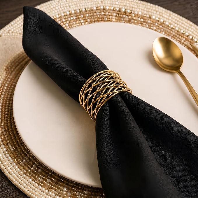Durable Metal Iron Napkin Rings - Image 9