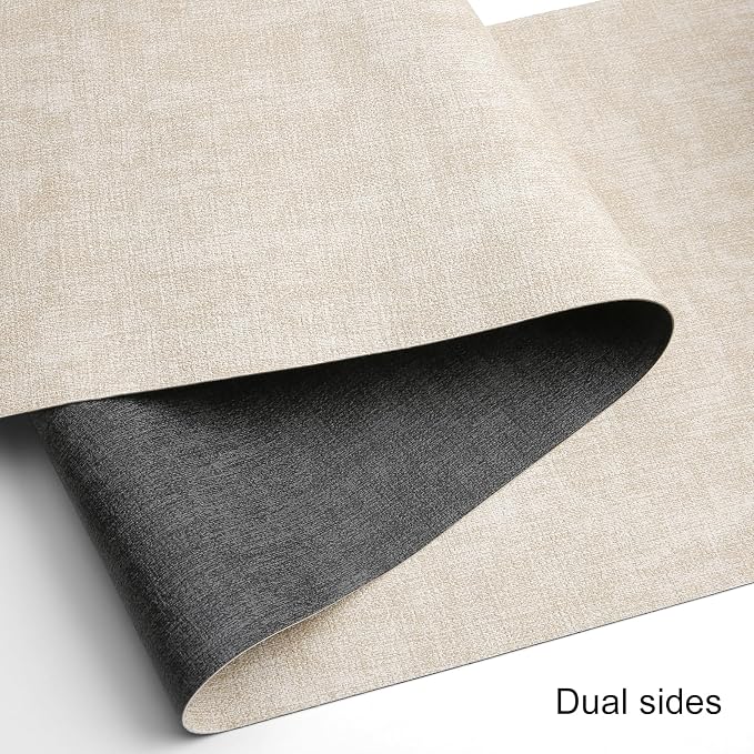 Table Runners 94 Inch Long, Dual-Sided Faux Leather Table Runner | Waterproof - Image 2