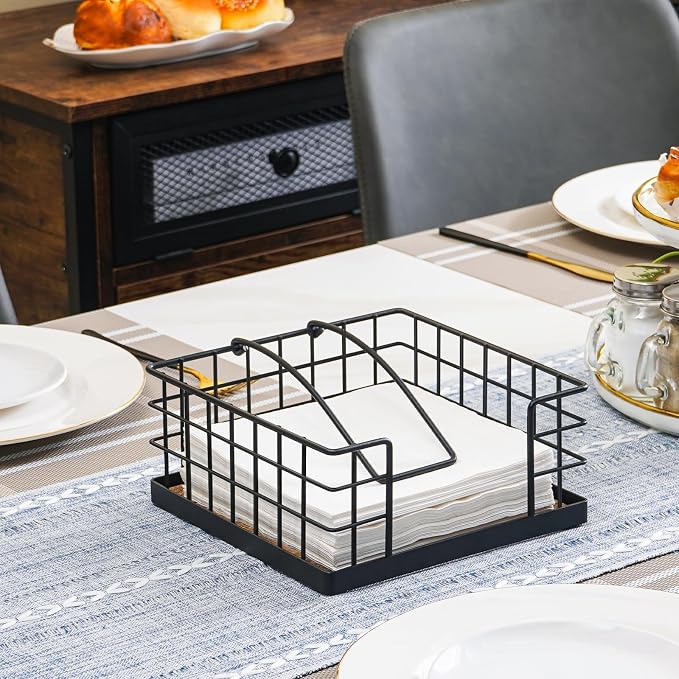 Honiter Napkin Holder for Table, Farmhouse Napkins Holder - Image 3