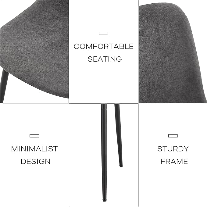 7 Piece Dining Table Set for 6,Modern 71'' Rectangle Wood Dining Table and Fabric Dining Chairs 6,Kitchen Table and Chairs for 6,Ideal for Kitchen Dining Room
