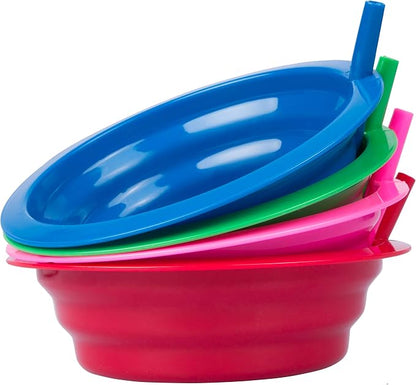 Cibi Cereal Bowls with Straws for Kids BPA-Free Plastic | Toddler Sip-A-Bowls by Cibi