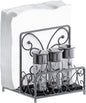 Napkin Holder with Salt and Pepper Caddy, Metal Table Dispenser | Dinner Napkins by levimetree