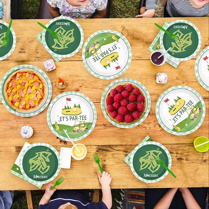 96 Pcs Golf Party Decorations for Girls Boys, Serves 24 | Yellow Green Golf - Image 8