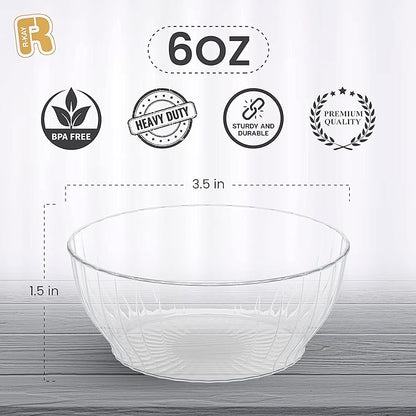 R-kay 6 Oz Clear Plastic Bowls - Image 6