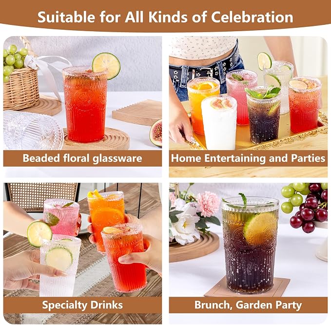 Ciaell 12 Pack Plastic Water Glasses - Image 9