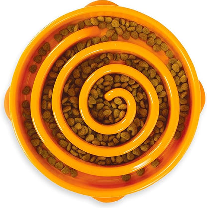 Outward Hound Fun Feeder Slo Bowl – Large 4‑Cup Capacity, Slow Feeding by OutwardHound