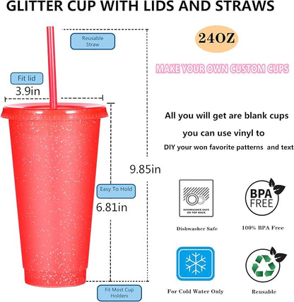 Suertestarry Tumbler with Straw and Lid, Water Bottle Iced Coffee Travel Mug Cup - Image 2