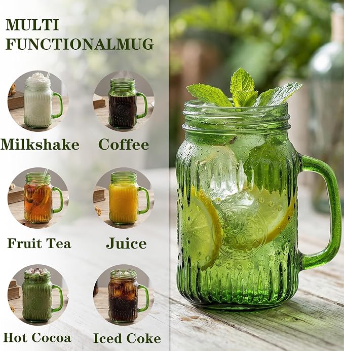 SUT Mason Jar Drinking Glasses - Image 3