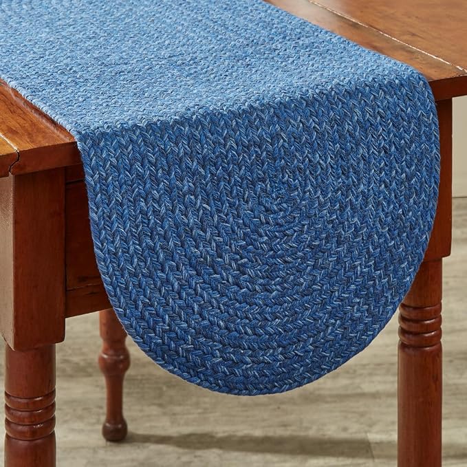 Park Designs Blue Spice Bin Table Runner 15" x 36", Braided | Cotton | Thickly - Image 2