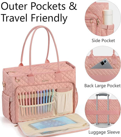 Bagstellar Teacher Tote Bag for Women, 15.6" Laptop Work Tote Computer Bag | - Image 6